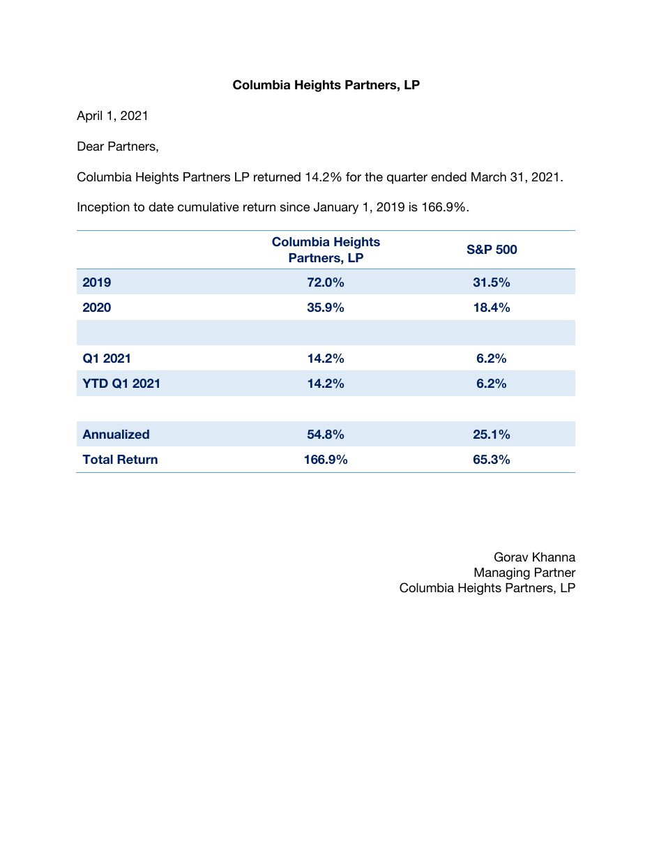 Q1 2021 Quarterly Update original PDF cover