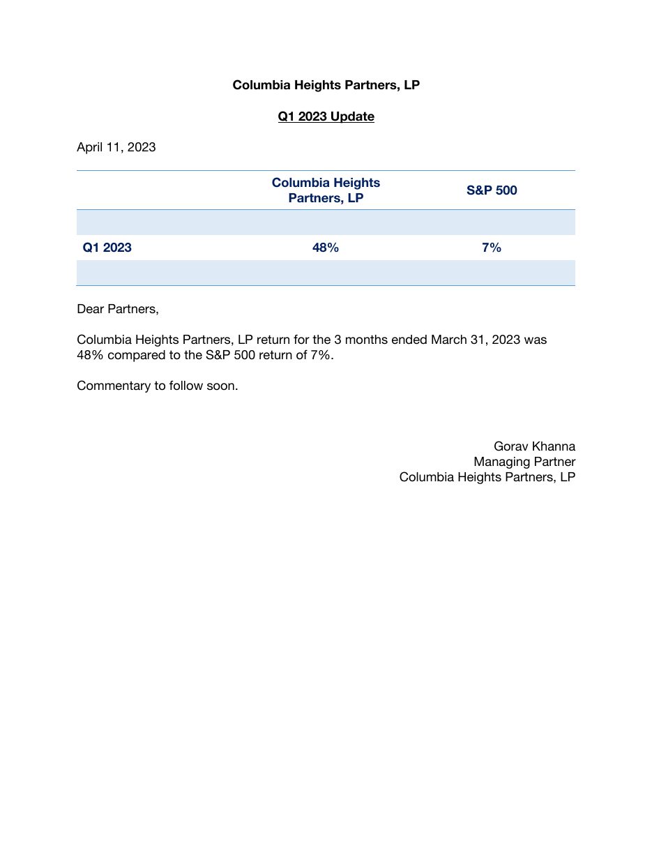 Q1 2023 Quarterly Update original PDF cover
